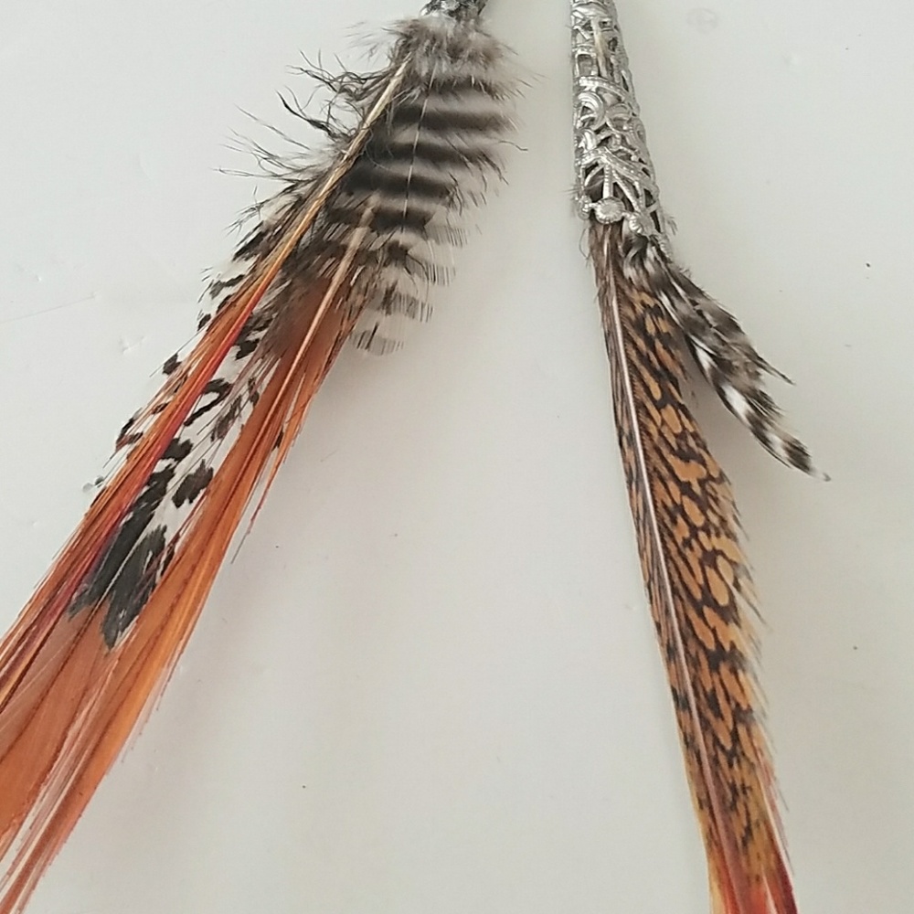 FEATHER EARRING #2 - Picture 2 of 3